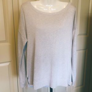 Lulu Lemon Heather Grey Knit Sweater